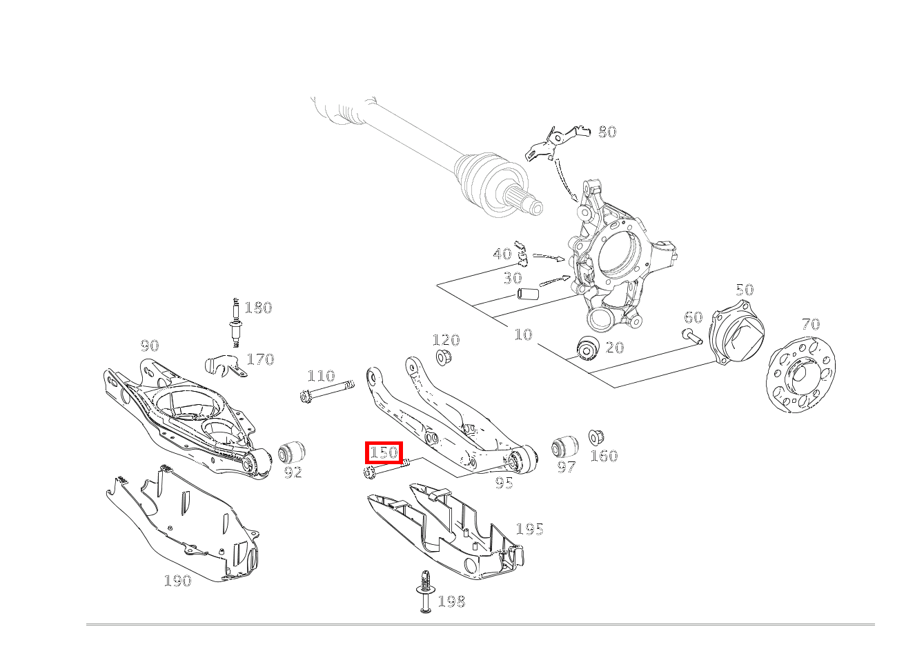 Zylinder-Schraube FEDERLENKER AN RADTRAEGER; M14X1.5X120 CLS 55 AMG 219 Zylinder-Schraube FEDERLENKER AN RADTRAEGER; M14X1.5X120 CLS 55 AMG 219