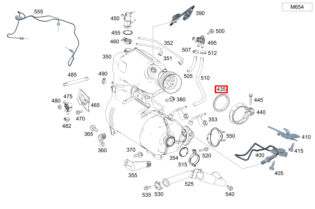 DICHTRING ABGASANLAGE Abgasanlage an Abgasturbolader 220 A 180 DICHTRING ABGASANLAGE Abgasanlage an Abgasturbolader 220 A 180