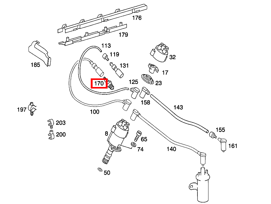 Zündkerze H 7 DCO BOSCH 230 TE T-Limousine 124