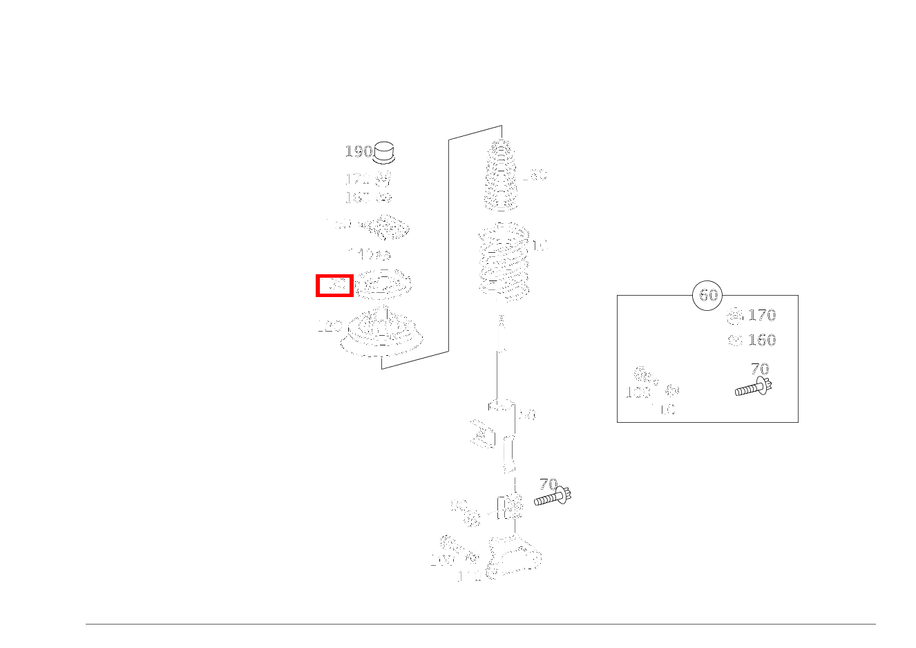 Gummipuffer RECHTS CLK 63 AMG Cabriolet 209