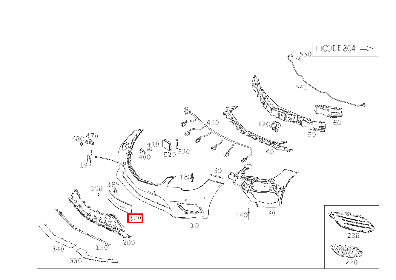 Kennzeichenblende E 350 d Cabriolet 253 Kennzeichenblende E 350 d Cabriolet 253