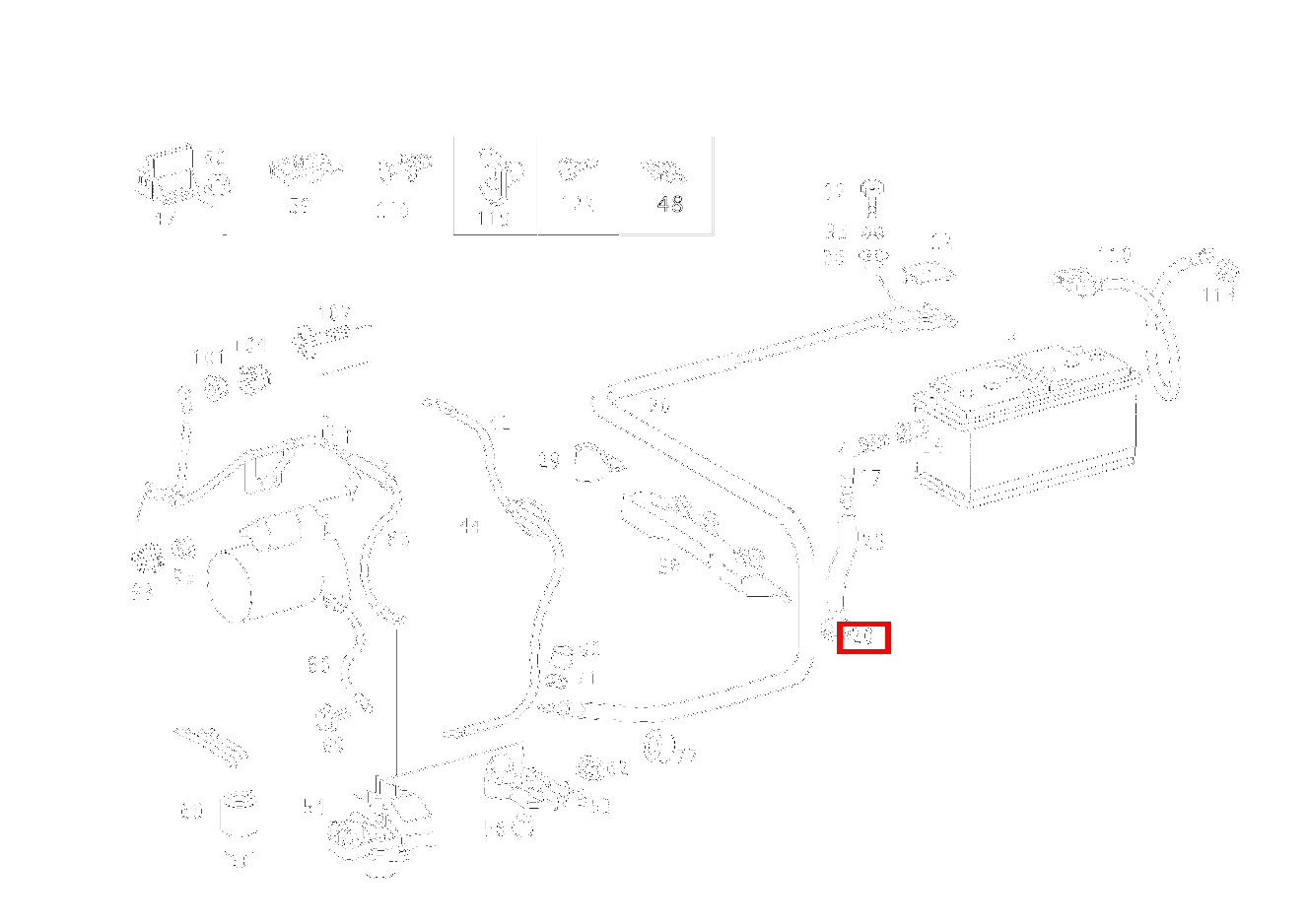 Durchführungstülle CLK 55 AMG CABR. 208