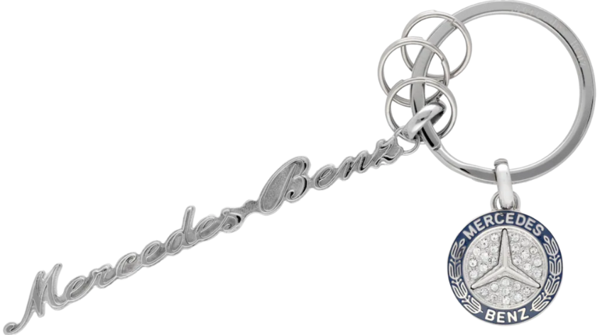 Schlüsselanhänger, Mercedes Classic Schriftzug Schlüsselanhänger, Mercedes Classic Schriftzug