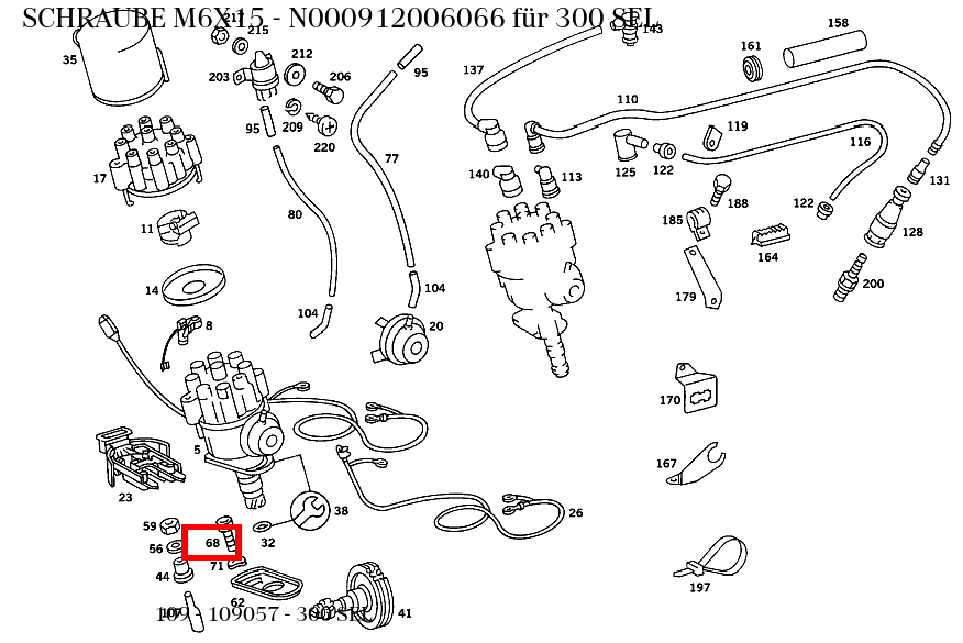 Schraube M6X15 300 SEL 109