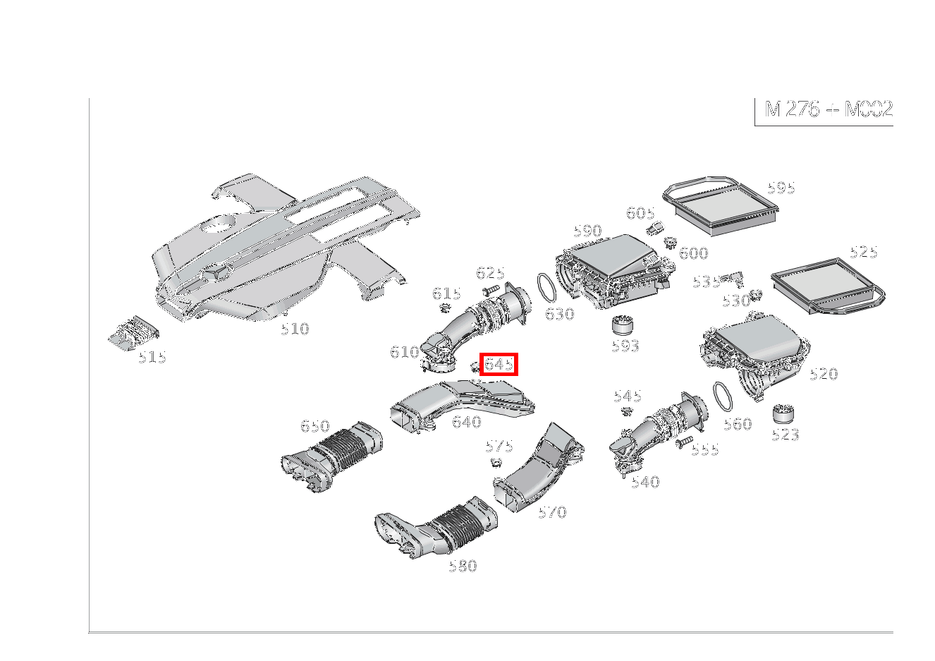 Puffer IN REINLUFTLEITUNG GLS 450 4MATIC 166