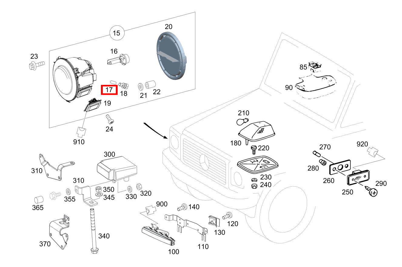 Glühlampe STANDLICHT LINKS UND RECHTS BLAU; 12V-5W G 500 Off-Roader lang BCA 463
