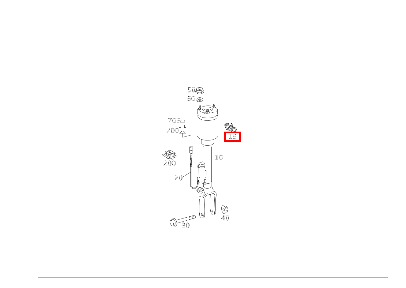 Verbindungsblech FEDERBEIN LINKS UND RECHTS GL 500 4MATIC Off-Roader 164