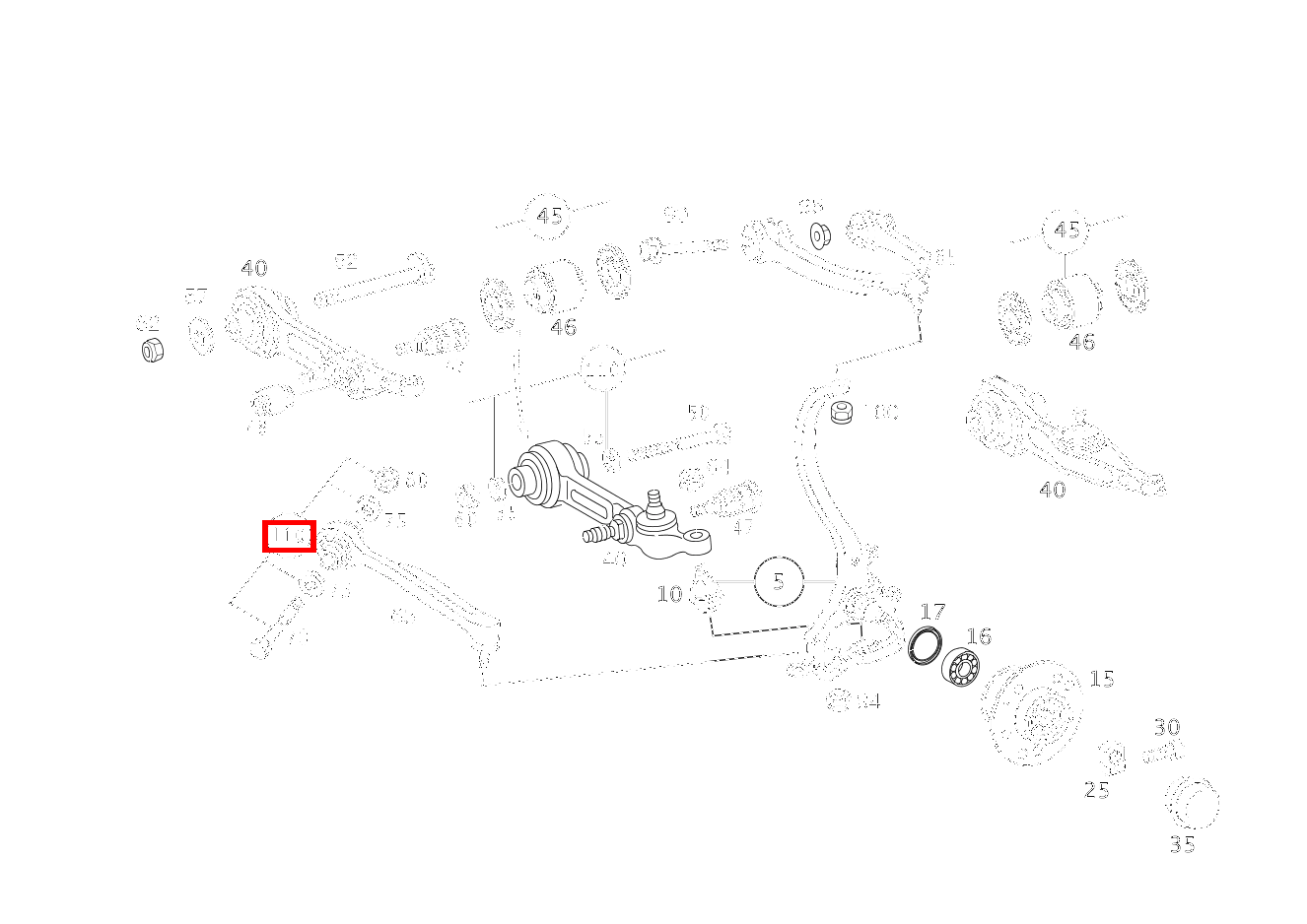 TEILESATZ BOLZEN NUR FUER EINSTELLARBEITEN S 350 L 4-MATIC 220