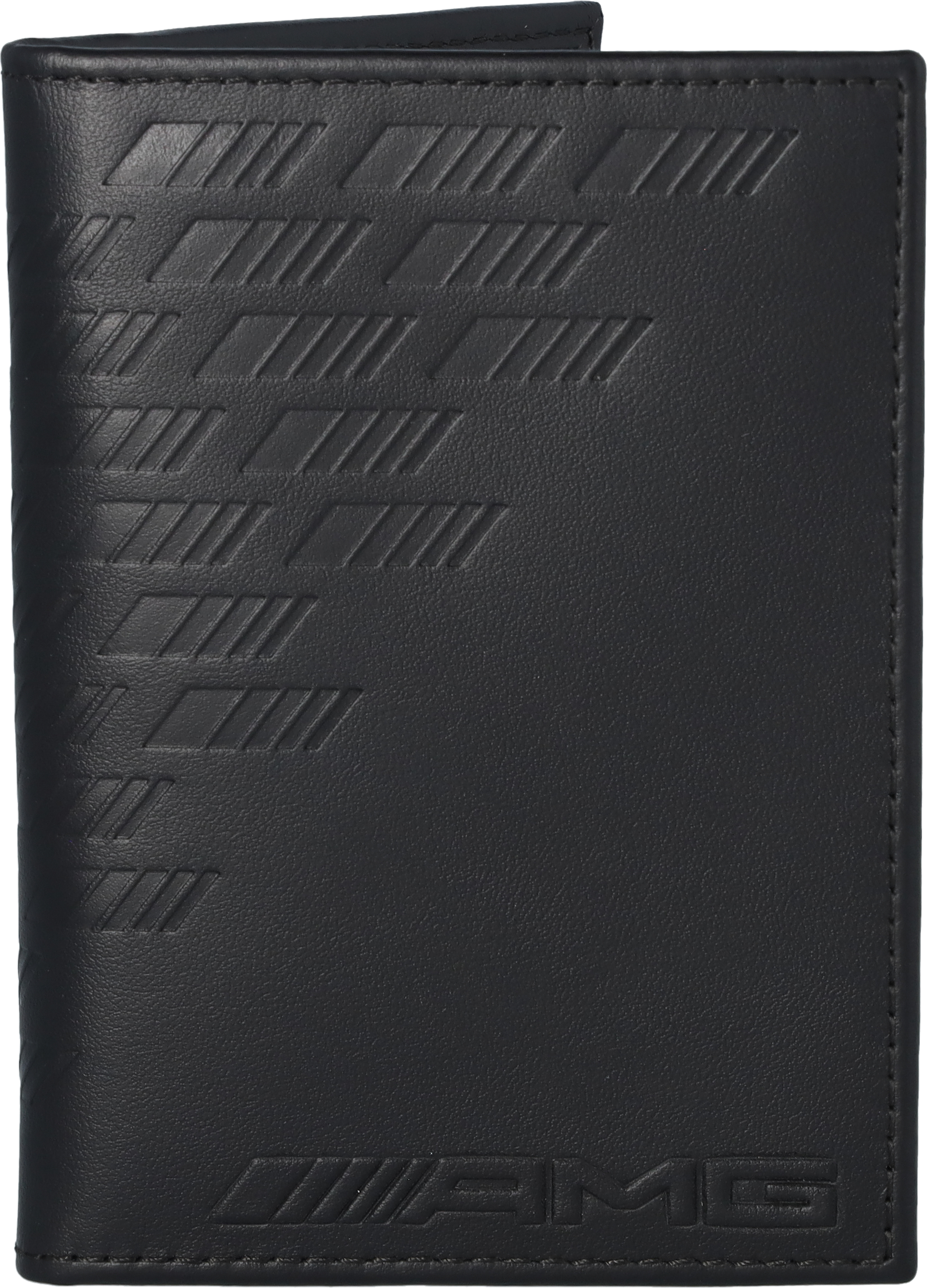 AMG Fahrzeugscheinmäppchen schwarz, Rindleder