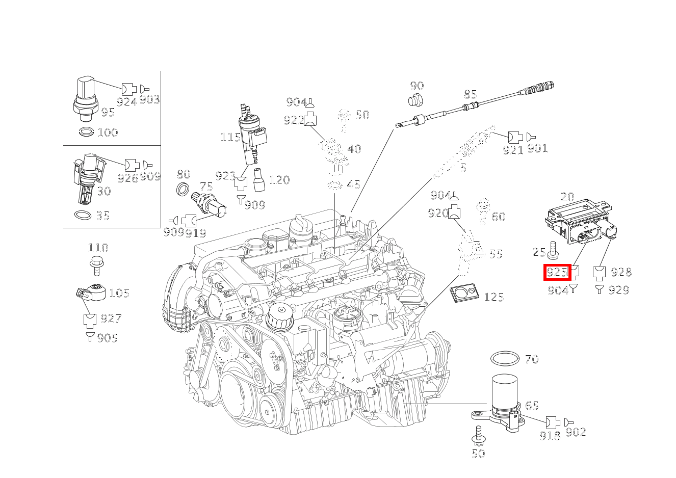 Kupplung, Mechanisch GLUEHZEITENDSTUFE N14/2 C220TCDI 204 Kupplung, Mechanisch GLUEHZEITENDSTUFE N14/2 C220TCDI 204