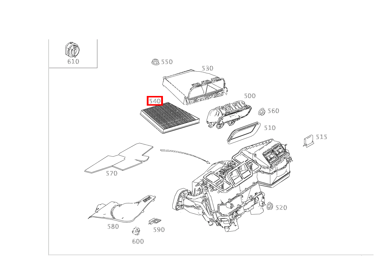 Aktivkohlefilter CLS 55 AMG 219 Aktivkohlefilter CLS 55 AMG 219