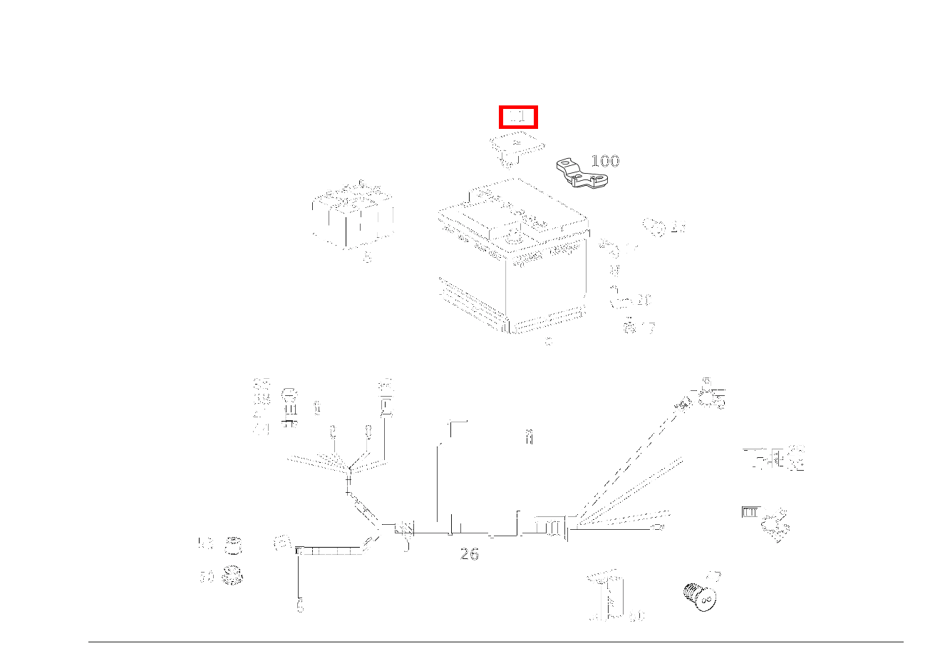 Schutzkappe BATTERIE-PLUSPOL A 210 L EVOLUTION 168 Schutzkappe BATTERIE-PLUSPOL A 210 L EVOLUTION 168