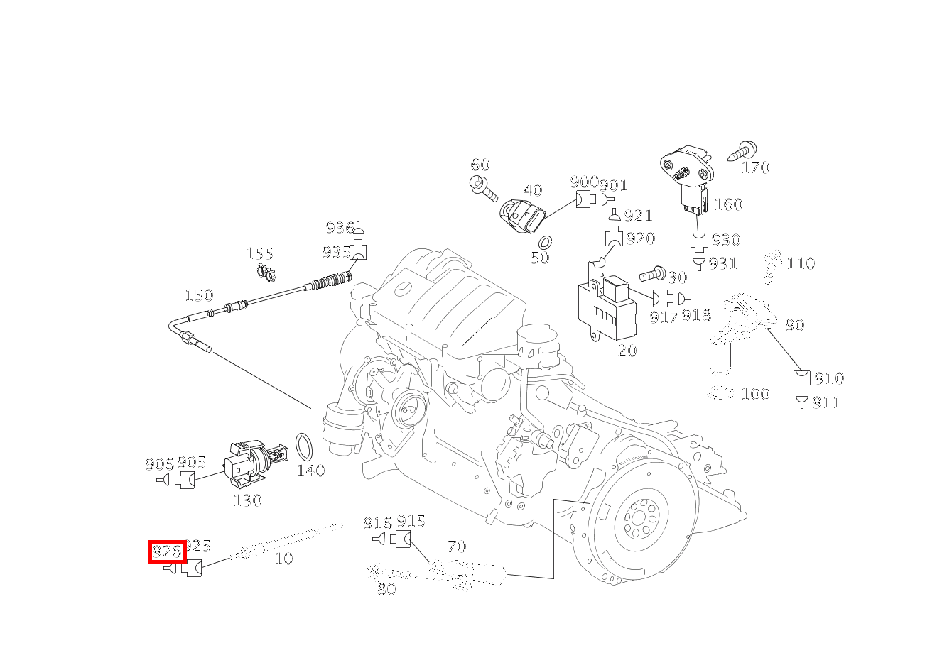 Kontaktbuchse Glühkerze r9/1, r9/2, r9/3, r9/4; 0.35-4.0 MM2 RK4 A 200 CDI CP 169