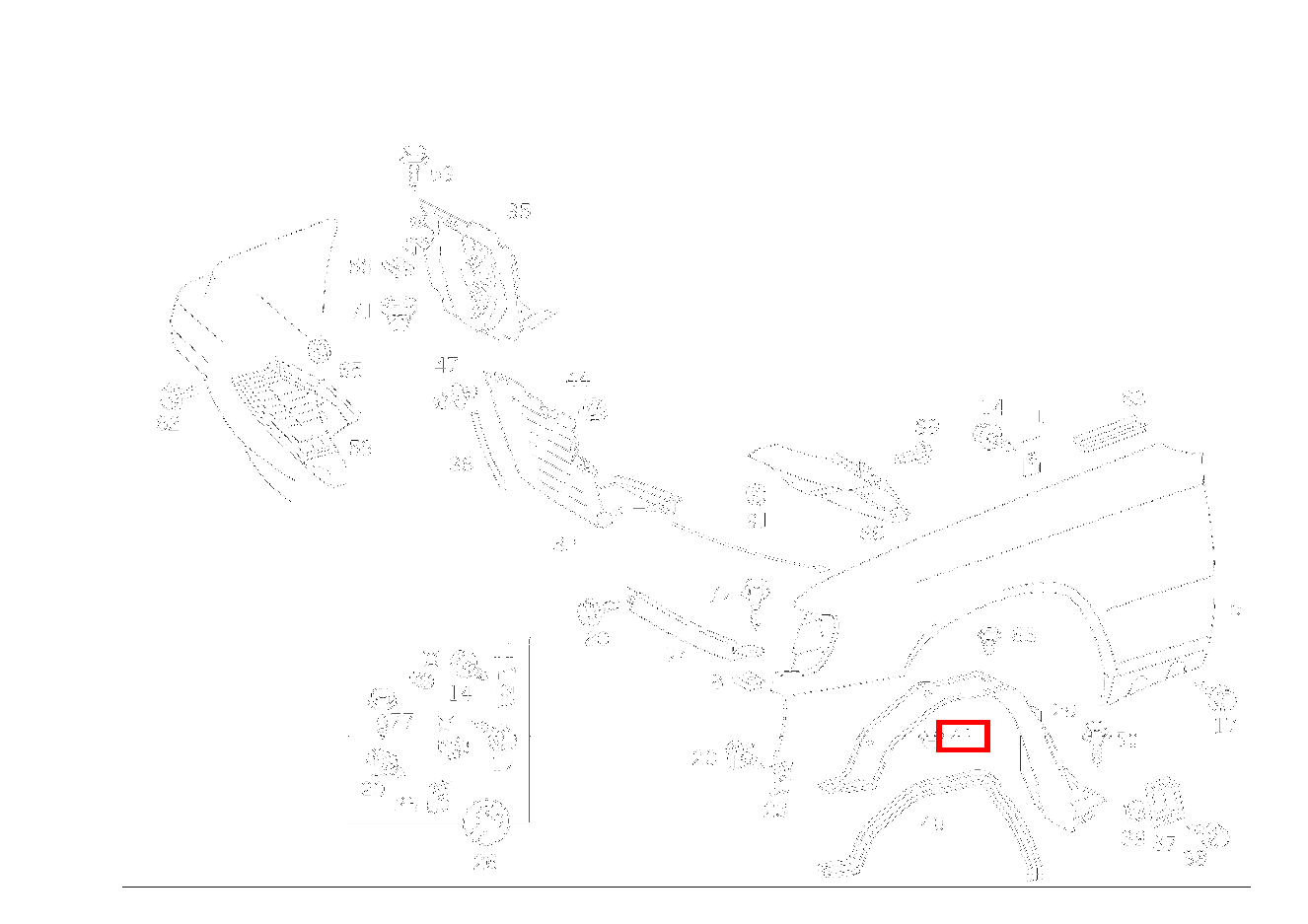 KUNSTSTOFFMUTTER TRENNWAND AN RADEINBAU 300TDT/E300DTDT 4M 124