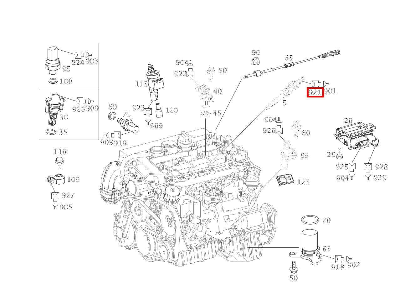 Steckhülsengehäuse GLUEHKERZE R9 C220TCDI 204