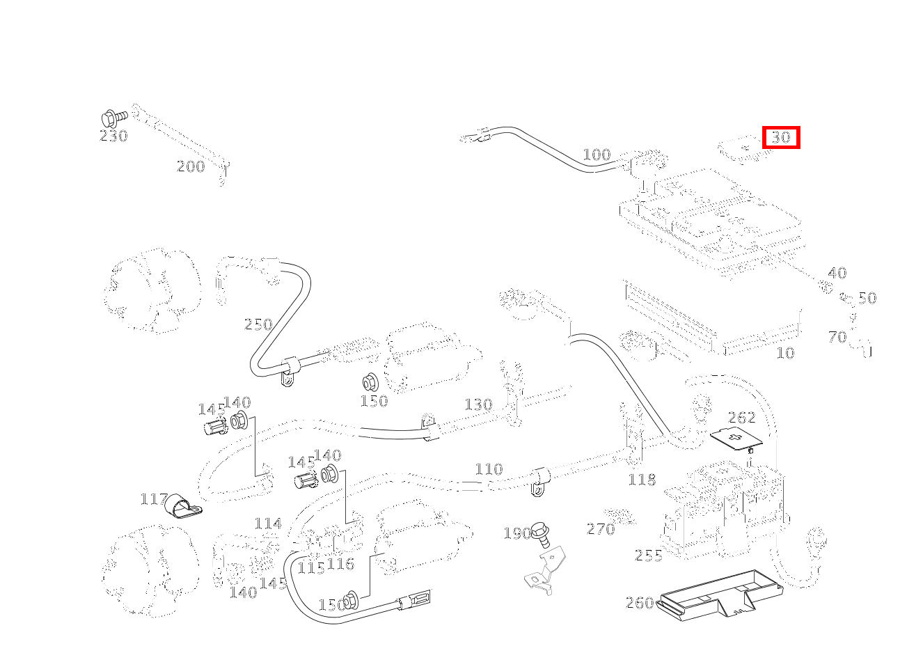 Schutzkappe PLUSPOL C 320 Sportcoupé 203 Schutzkappe PLUSPOL C 320 Sportcoupé 203
