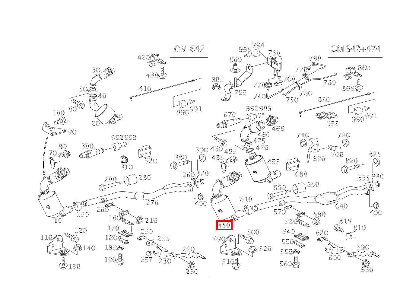Katalysator E300 BLUETEC 211 Katalysator E300 BLUETEC 211