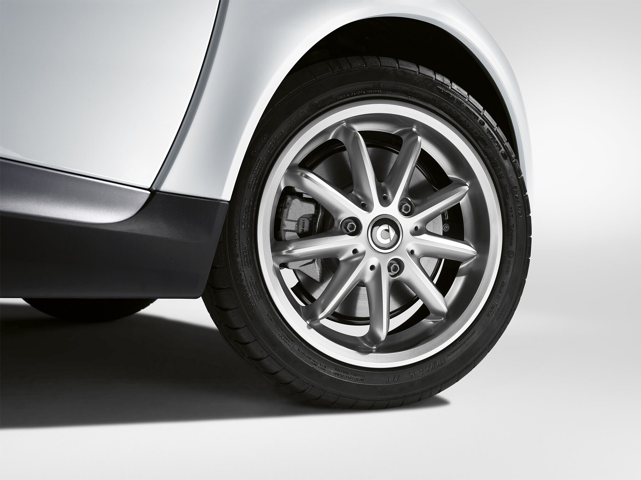 smart Satz 6-Speichen-Rad, 15 Zoll