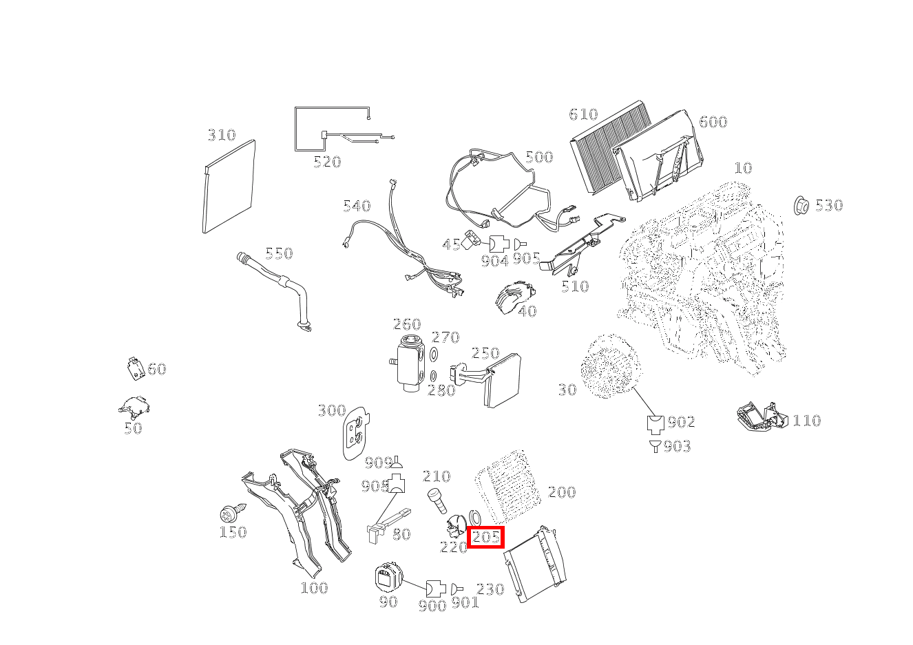 TEILESATZ DICHTRING WAERMETAUSCHER A 160 BlueEFFICIENCY Limousine 205 TEILESATZ DICHTRING WAERMETAUSCHER A 160 BlueEFFICIENCY Limousine 205