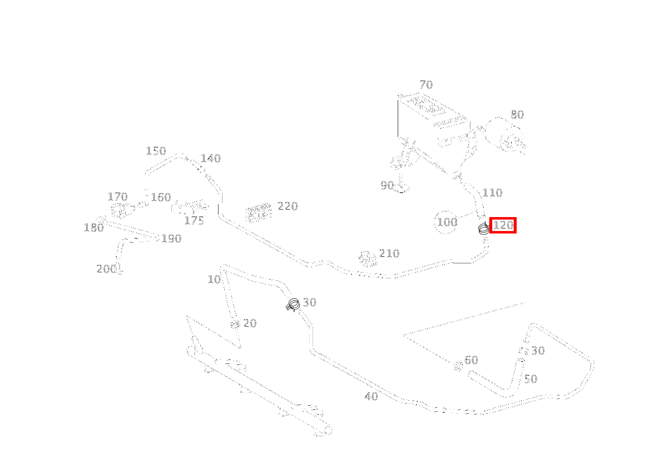 Schlauchschelle SCHLAUCH AN REGENERIERLEITUNG; 13-14.5 MM A 210 L EVOLUTION 168