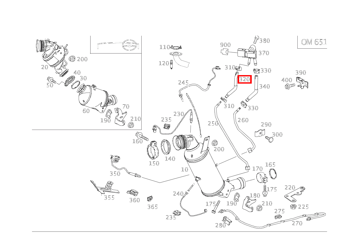 Abgasschlauch An Drucksensor E250CDI CA 207