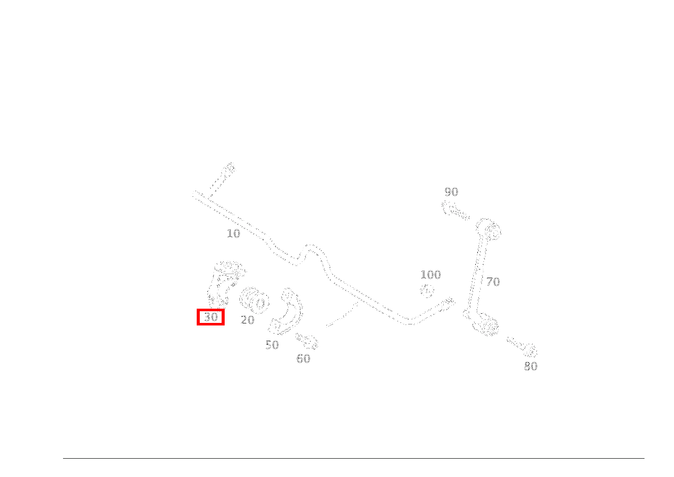 Befestigungsbügel LINKS,DREHSTABLAGER E 200 T-Limousine 210
