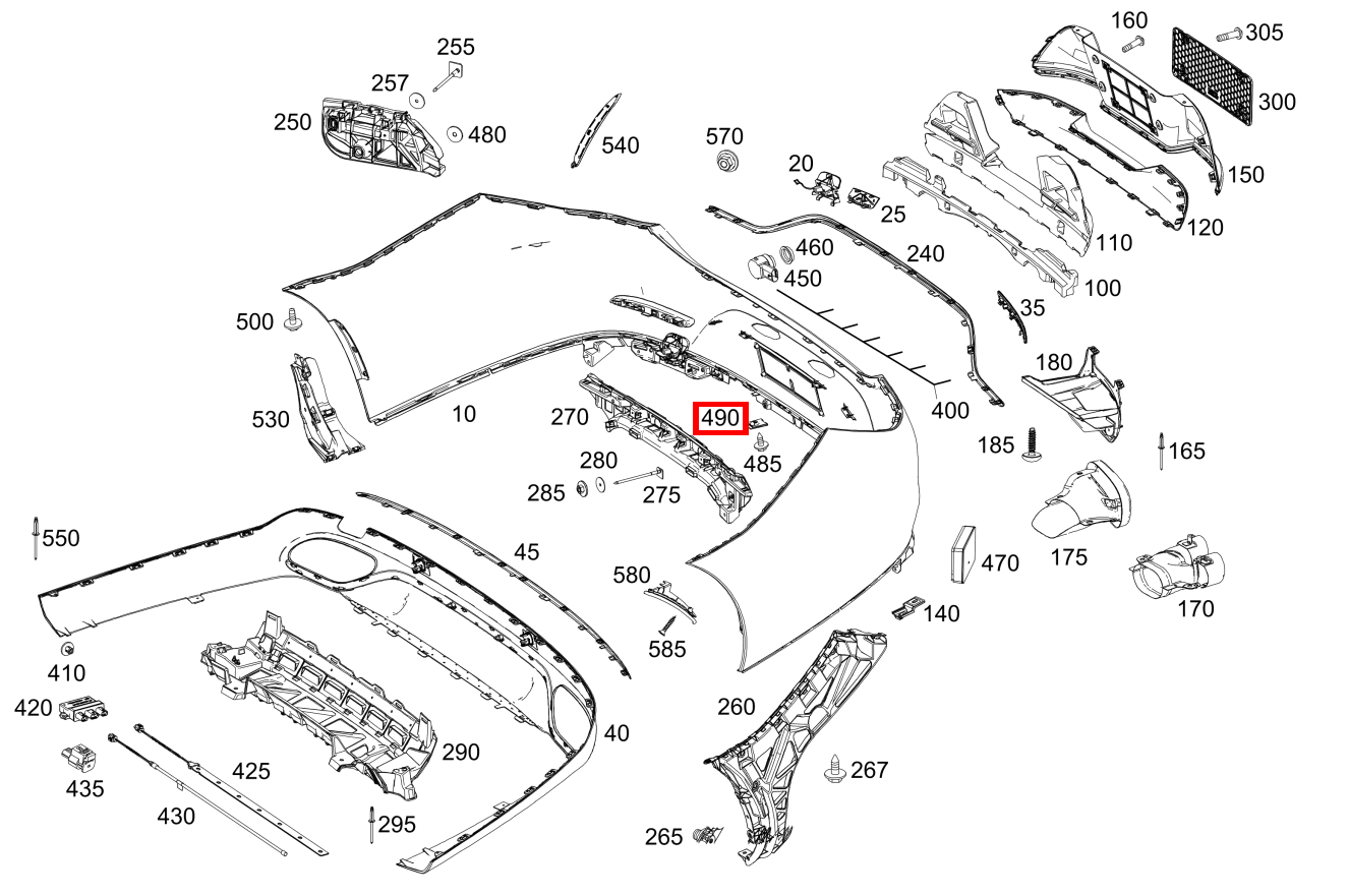 STECKMUTTER AN ROHBAU Mercedes-AMG CLS 53 4MATIC+ 257