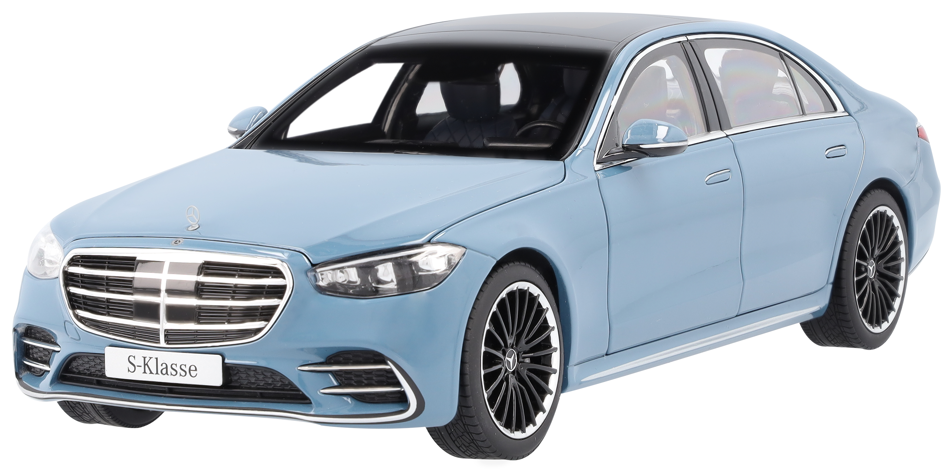 Mercedes-Benz - S-Klasse, Limousine Langversion, V223 MANUFAKTUR vintageblau uni, Norev, 1:18