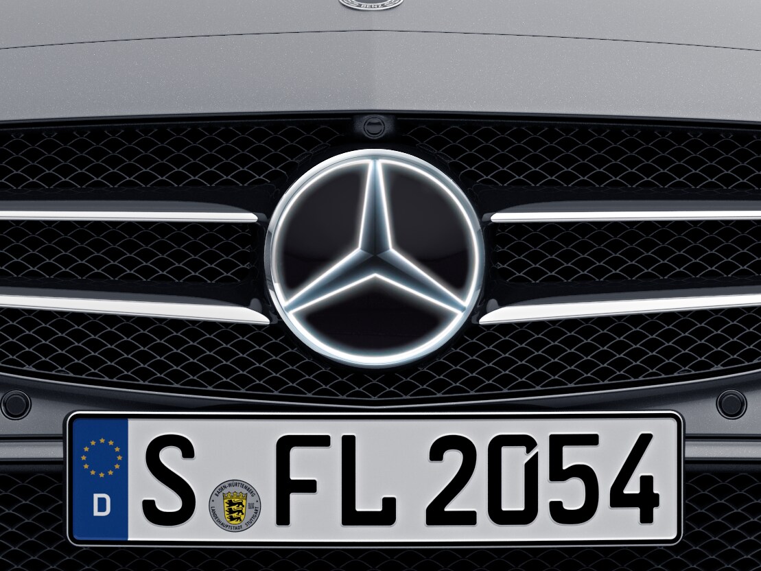 Mercedes-Benz - Mercedes Stern beleuchtet, Dekorteil, USA/CAN Mercedes Stern beleuchtet, Dekorteil, USA/CAN