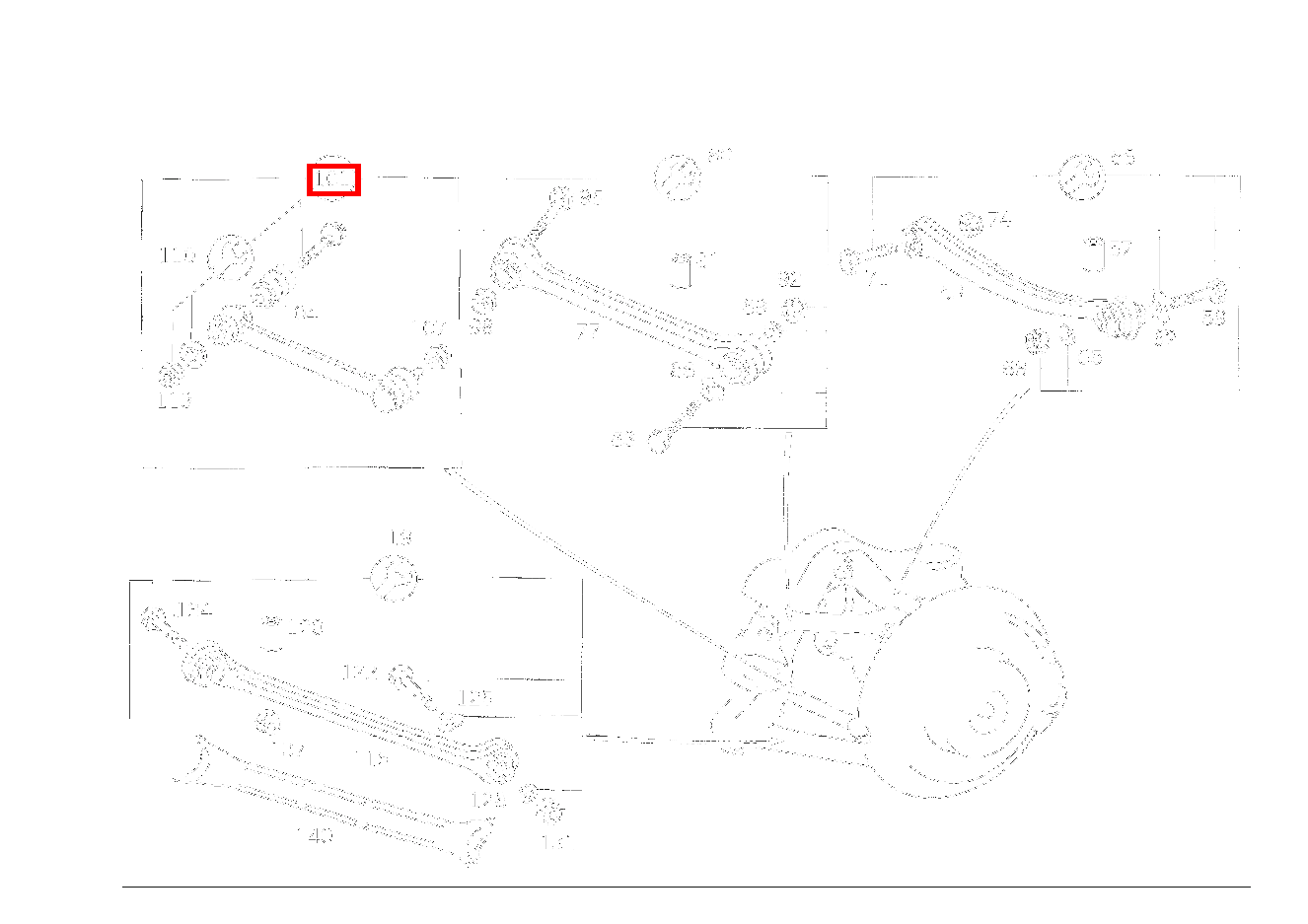 TEILESATZ SPURSTANGE TEILESATZ C 180 Limousine 203 TEILESATZ SPURSTANGE TEILESATZ C 180 Limousine 203