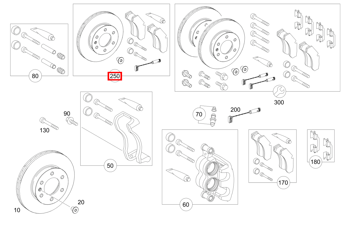 TEILESATZ SATTELBREMSE 906