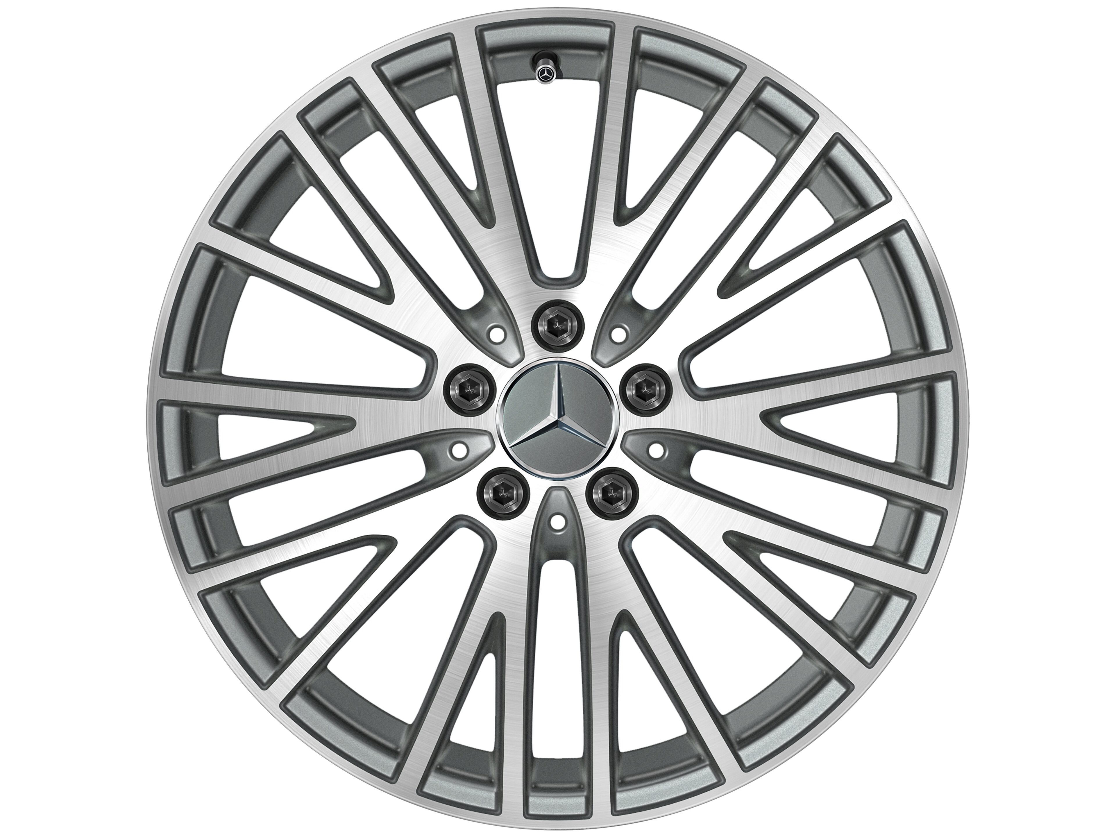 Mercedes-Benz - Y-Speichen-Rad, 45,7 cm (18 Zoll), glanzgedre Y-Speichen-Rad, 45,7 cm (18 Zoll), glanzgedre