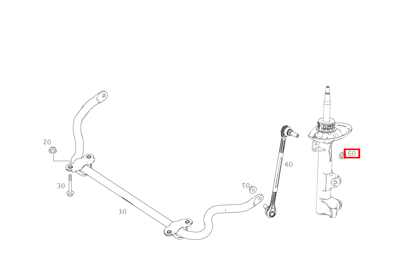 Sechskantmutter Drehstabgestänge an Federbein; M12X1.5 C 180 KOMPRESSOR T-Modell BlueEFFICIENCY 240