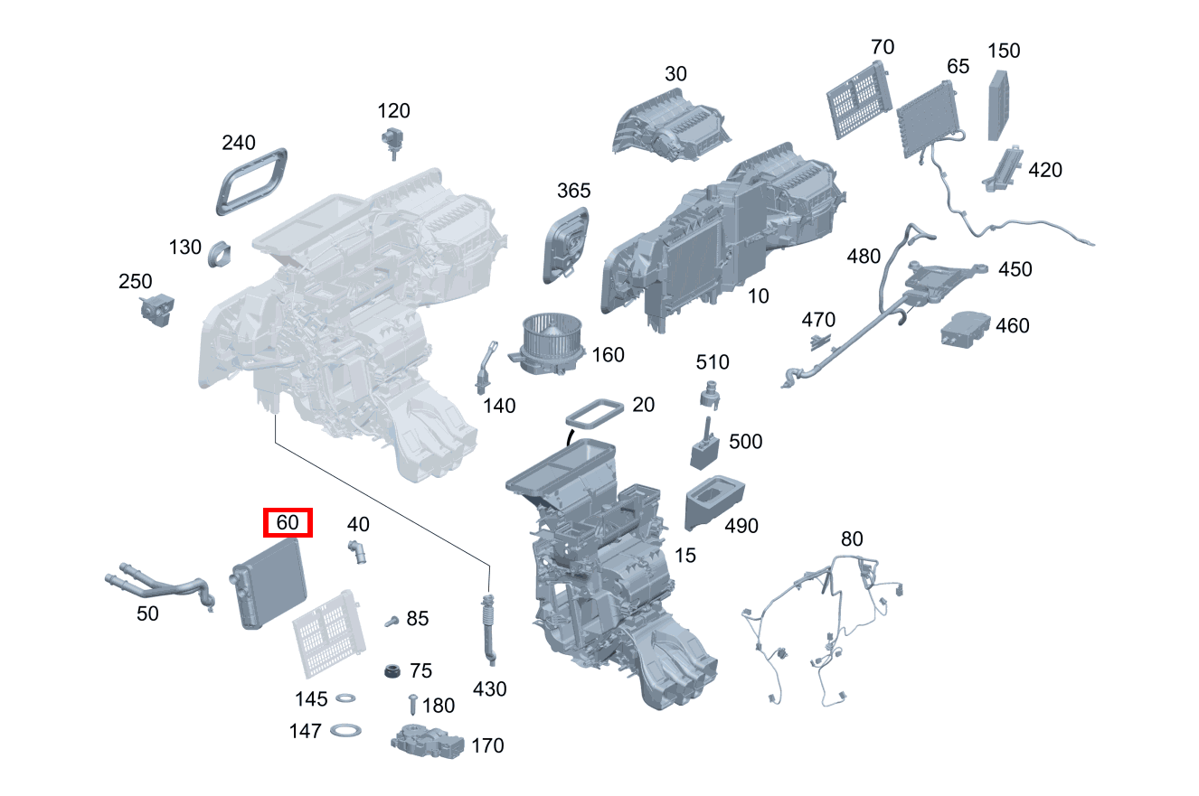 Wärmetauscher KLIMAANLAGE A 160 CDI Limousine 168 Wärmetauscher KLIMAANLAGE A 160 CDI Limousine 168