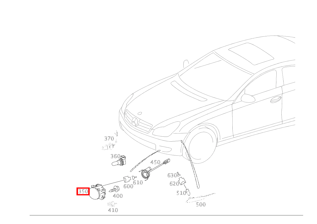 Nebelscheinwerfer LINKS CLS 63 AMG Coupé 219 Nebelscheinwerfer LINKS CLS 63 AMG Coupé 219