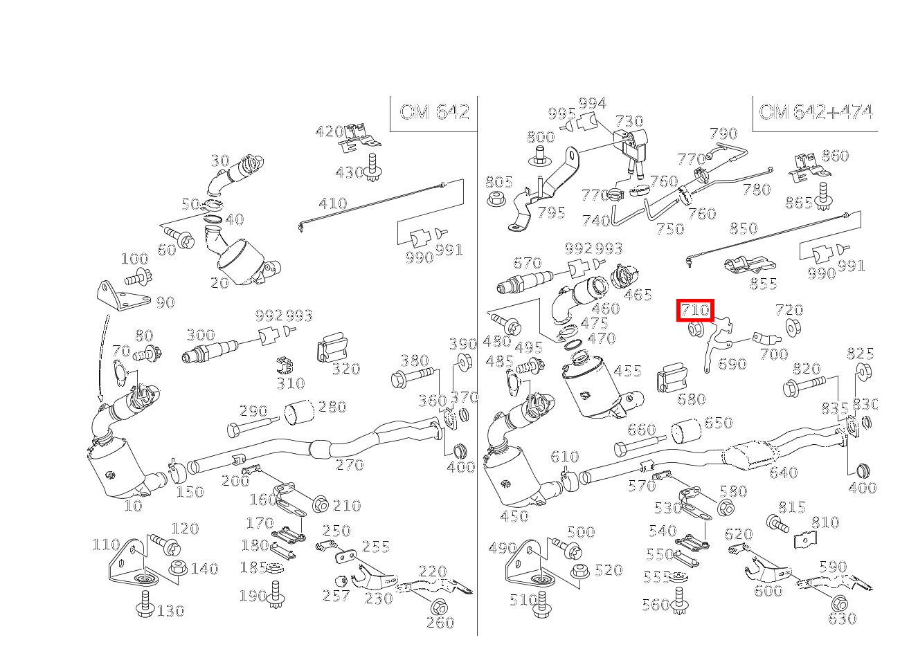 Sechskantmutter HALTER AN TUNNEL E280CDI SONDERAUFB 211