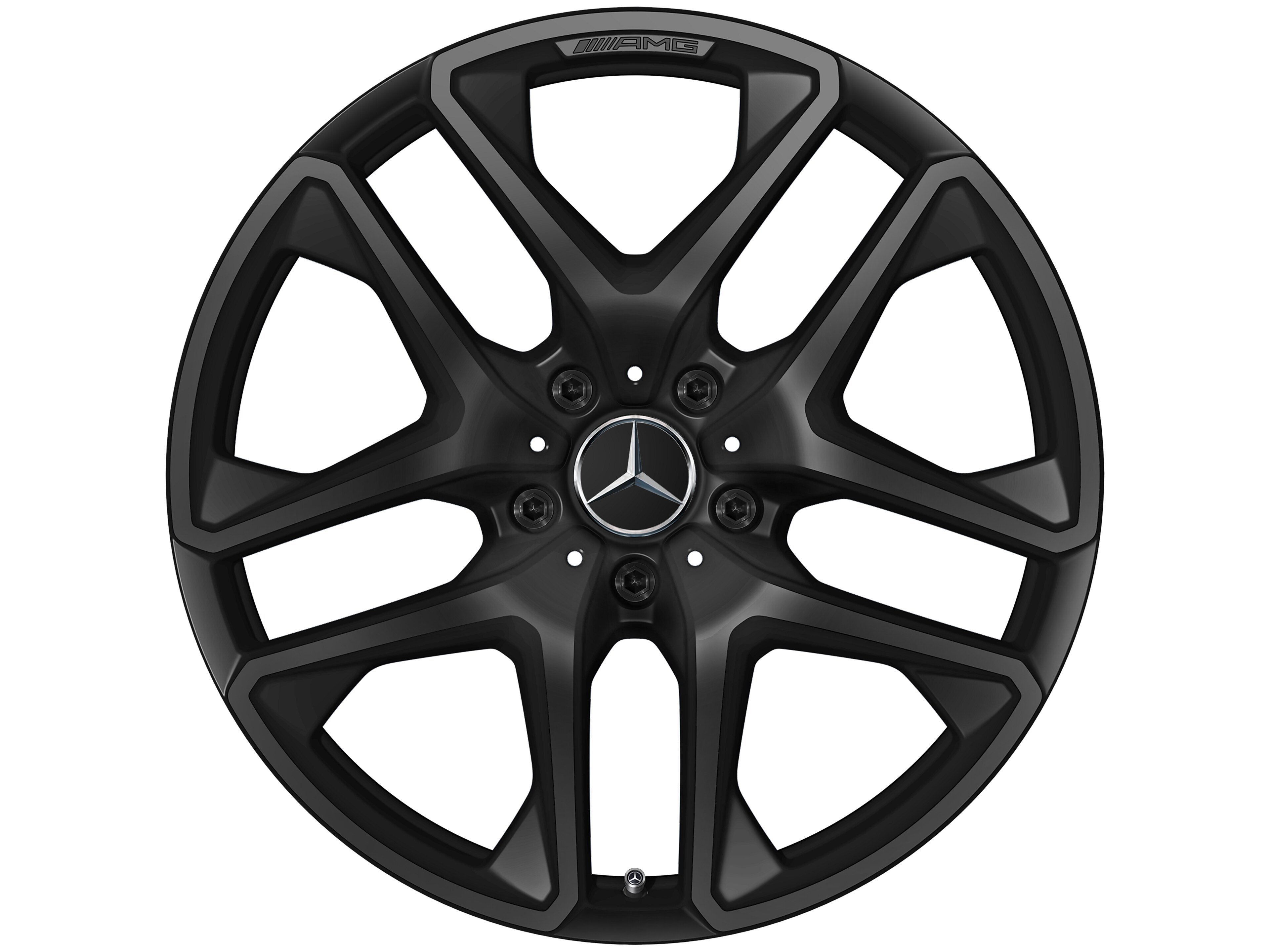 Mercedes-Benz - AMG 5-Doppelspeichen-Rad, 21 Zoll, 10 J x 21 ET 33, schwarz matt