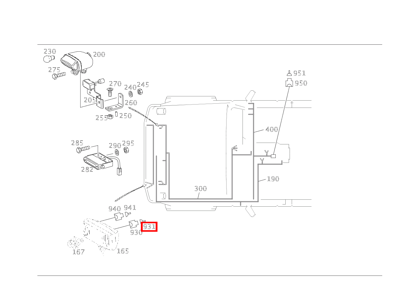 Durchführungstülle AUSBINDUNG NEBELSCHEINWERFER G 300 CDI/4X4/3428 Lang 461