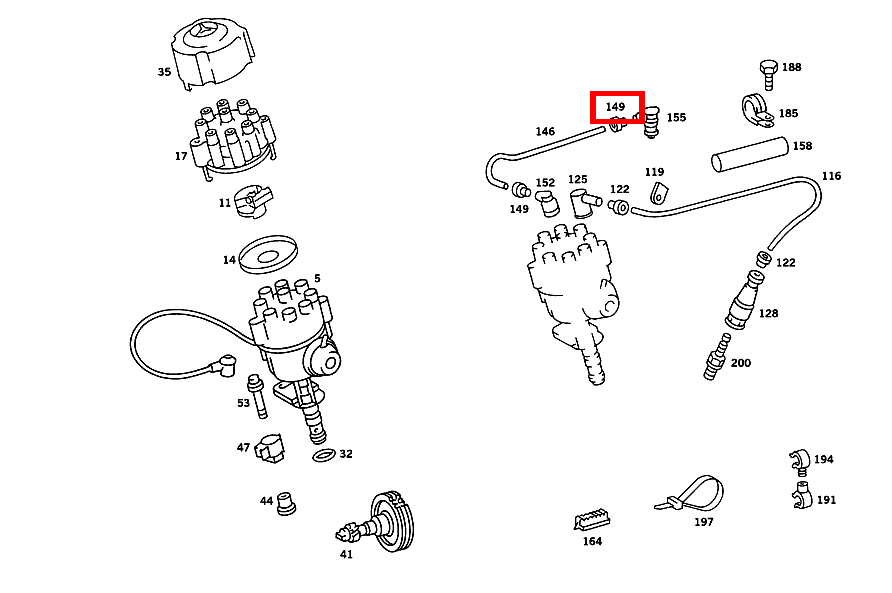 KABELVERSCHRAUBUNG ZUENDLEITUNG 560 SL 107 KABELVERSCHRAUBUNG ZUENDLEITUNG 560 SL 107