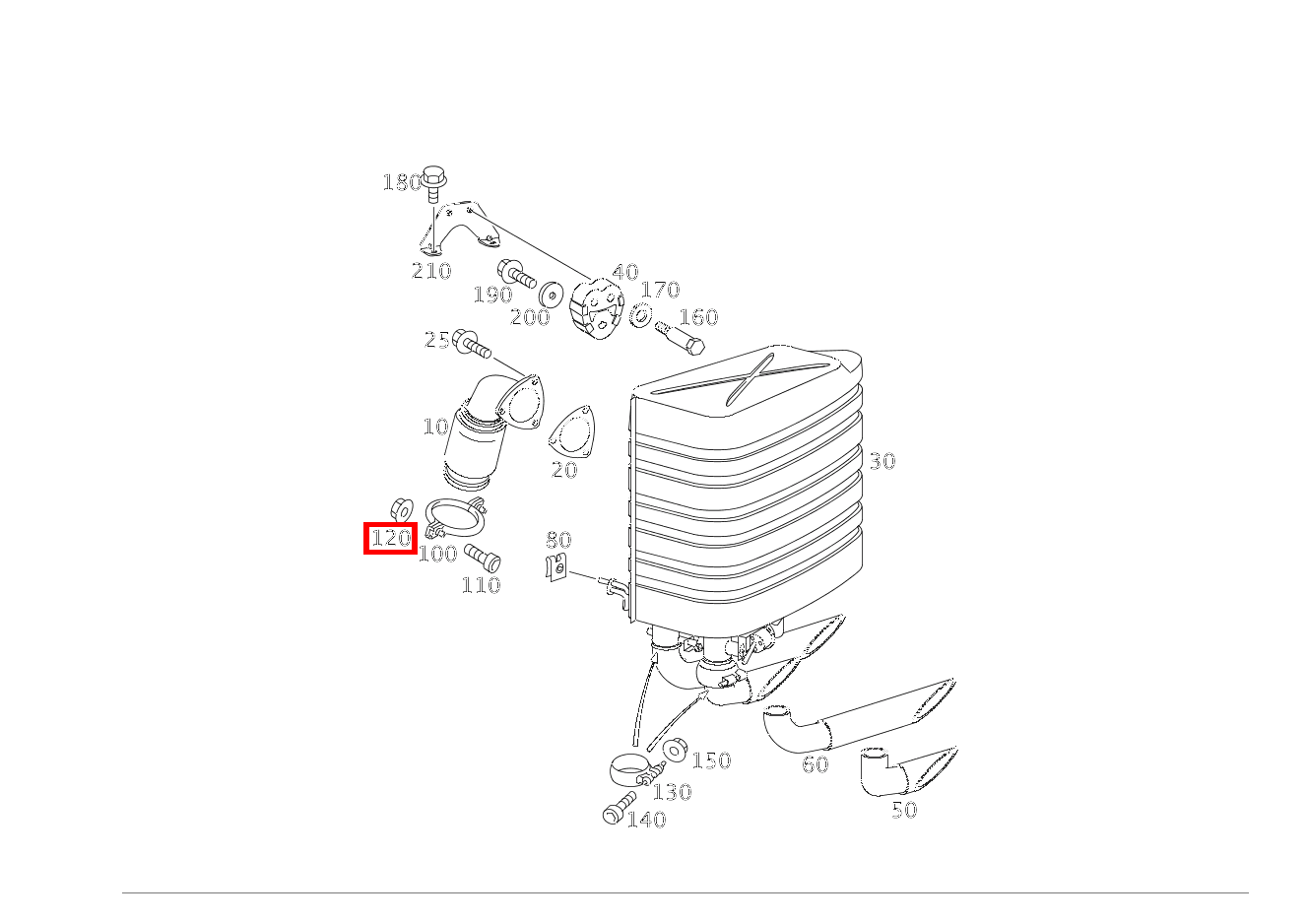 Sechskantmutter LINKS UND RECHTS HINTEN; M6 SLR McLaren Roadster 199