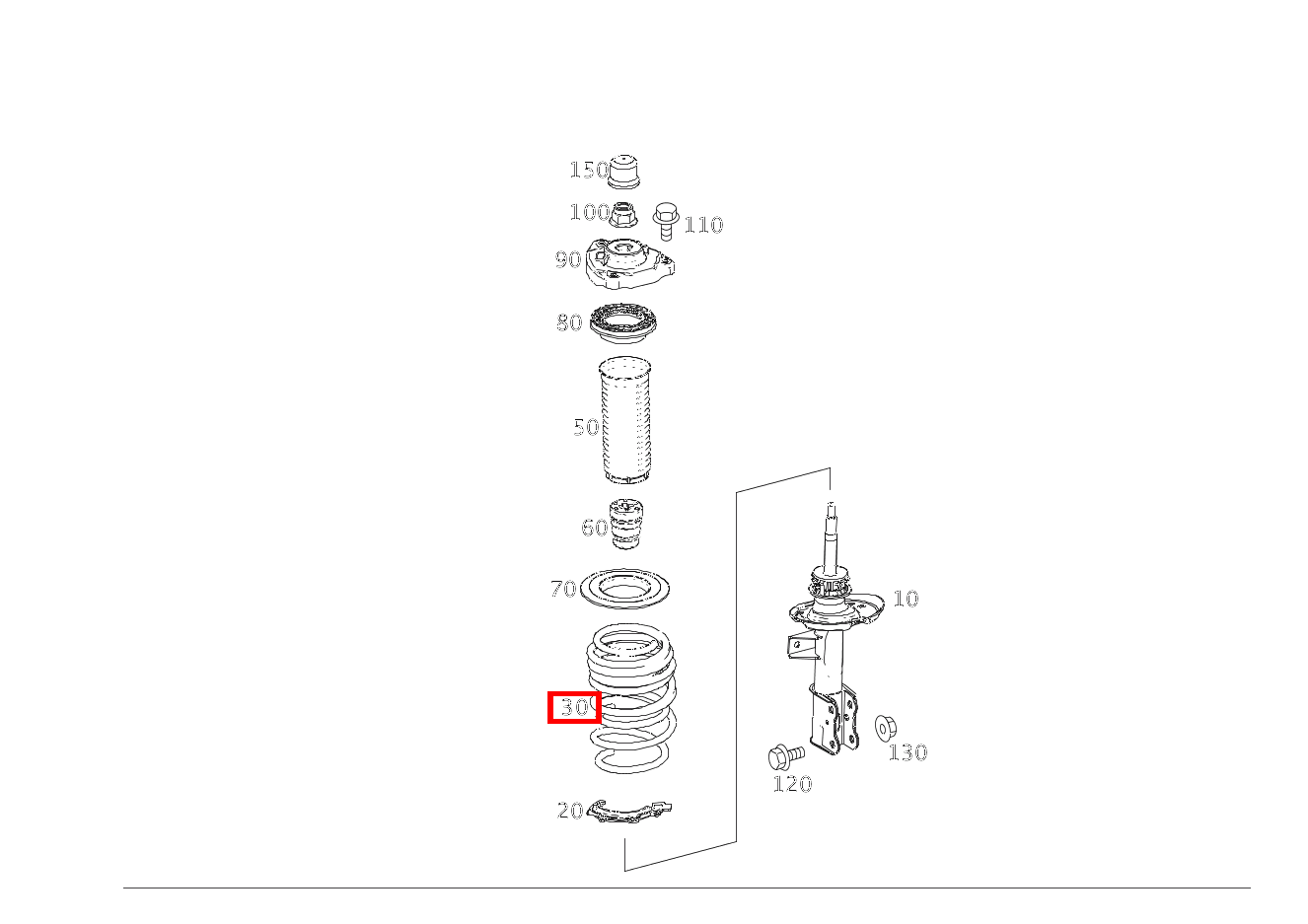 Schraubenfeder Farbkennzeichnung: 3 x violett CLA-Klasse CLA 220 CDI / d 117