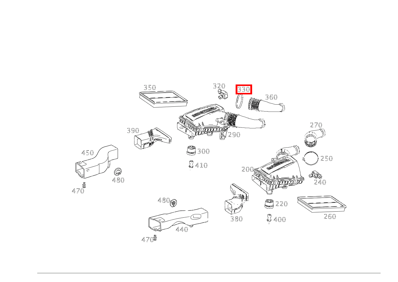 Schelle REINLUFTLEITUNG AN DAEMPFERFILTER, RECHTS; 80-100 MM Mercedes-AMG GT Roadster 190 Schelle REINLUFTLEITUNG AN DAEMPFERFILTER, RECHTS; 80-100 MM Mercedes-AMG GT Roadster 190