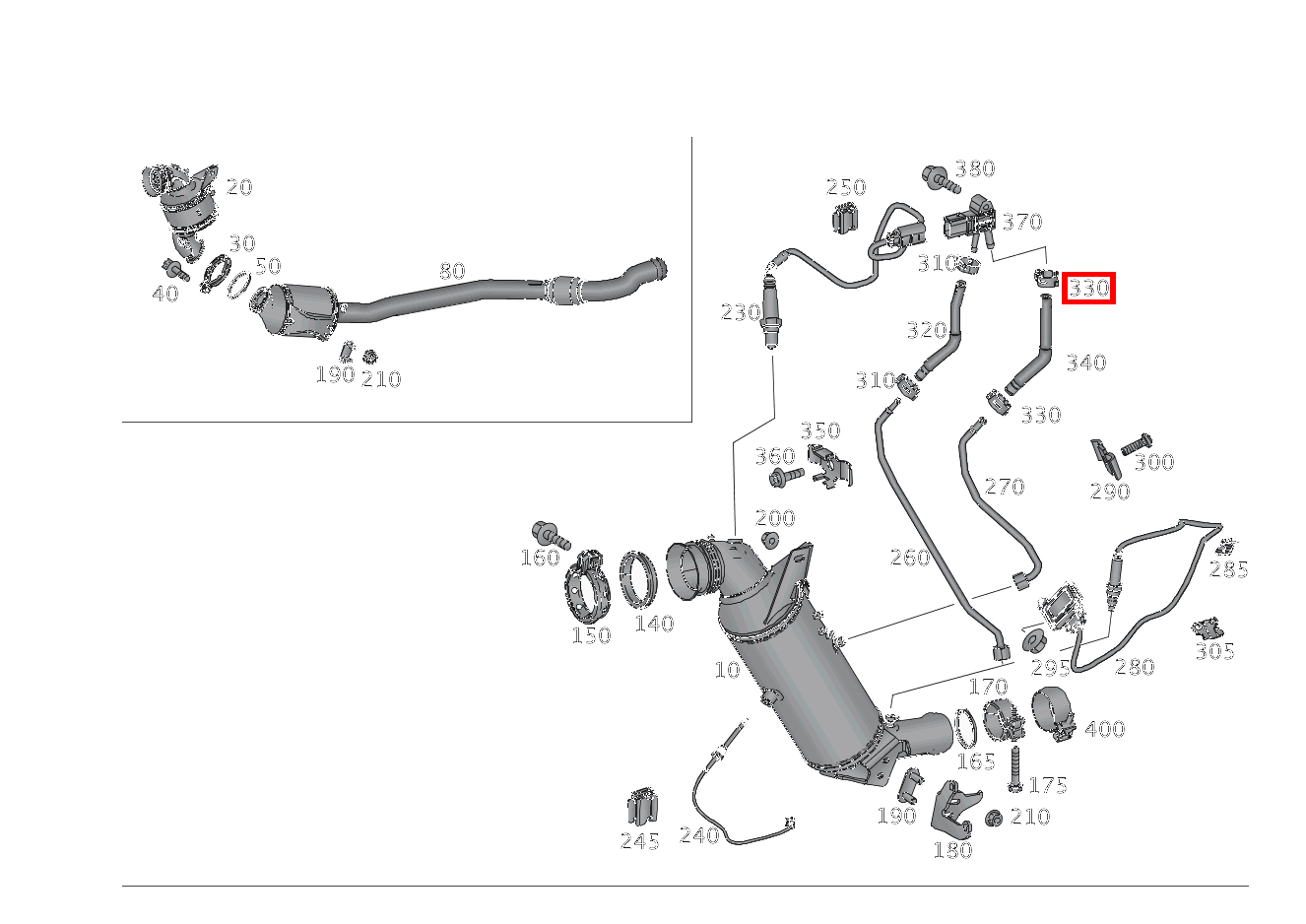 Schlauchschelle SCHLAUCH AN DRUCKSENSOR; 13-14.5 MM SLK250CDI BE 172