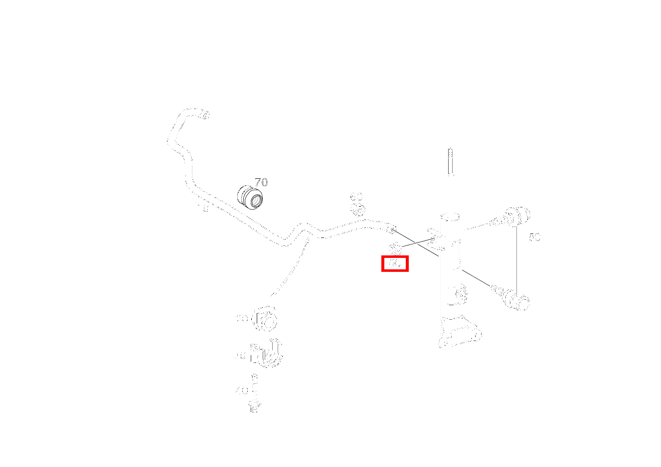 Mutter STANGE AN DREHSTAB; M12X1.5 CLK 63 AMG Cabriolet 209