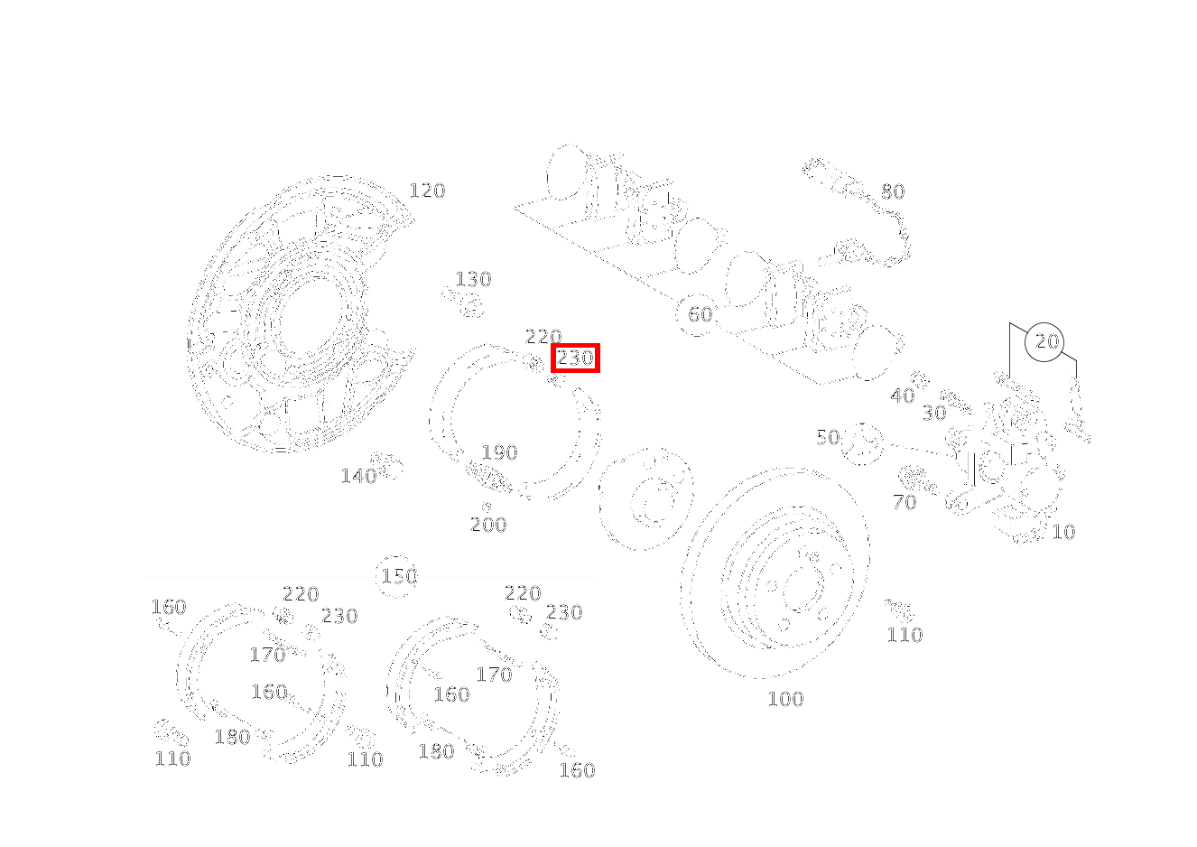 STUETZBUCHSE BREMSBACKENNACHSTELLUNG C 320 Sportcoupé 203 STUETZBUCHSE BREMSBACKENNACHSTELLUNG C 320 Sportcoupé 203