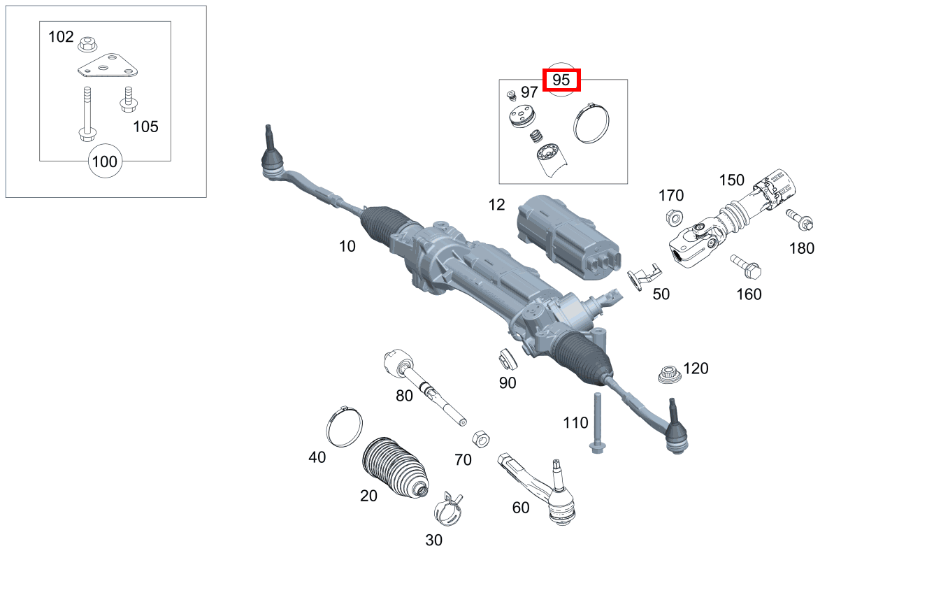 Druckstück Teilesatz C 220 d 238