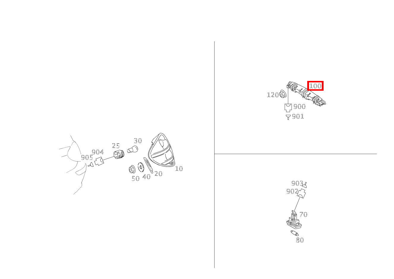 Zusatzbremsleuchte ZUSATZBREMSLEUCHTE SLK 55 AMG Roadster 171