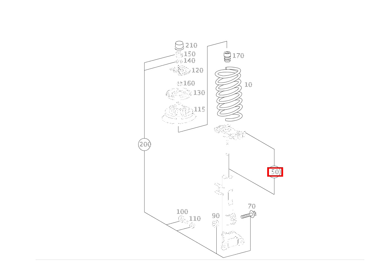 Stossdämpfer TEILESATZ C 220 d T-Modell 205 Stossdämpfer TEILESATZ C 220 d T-Modell 205