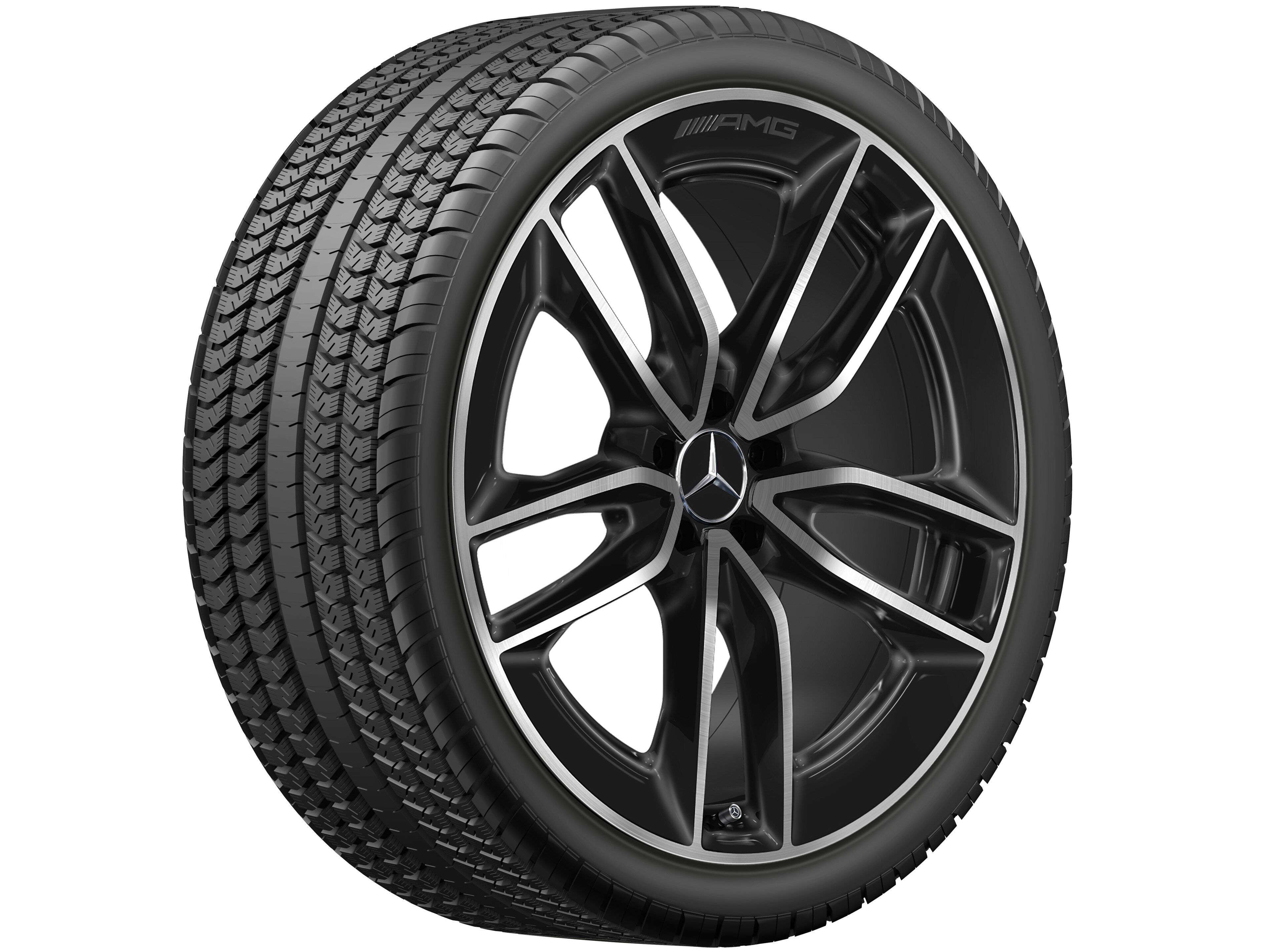 AMG 5-Doppelspeichen-Rad, 55,9 cm (22 Zoll), glanz