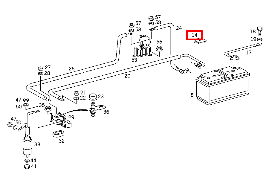 Schutzkappe BATTERIE-PLUSPOL S 350 Turbodiesel 140 Schutzkappe BATTERIE-PLUSPOL S 350 Turbodiesel 140